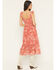 Image #4 - Ash & Violet Women's Floral Print Midi Dress, Red, hi-res