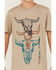 Image #3 - Cody James Boys' Steer Head Short Sleeve Graphic T-Shirt , Camel, hi-res