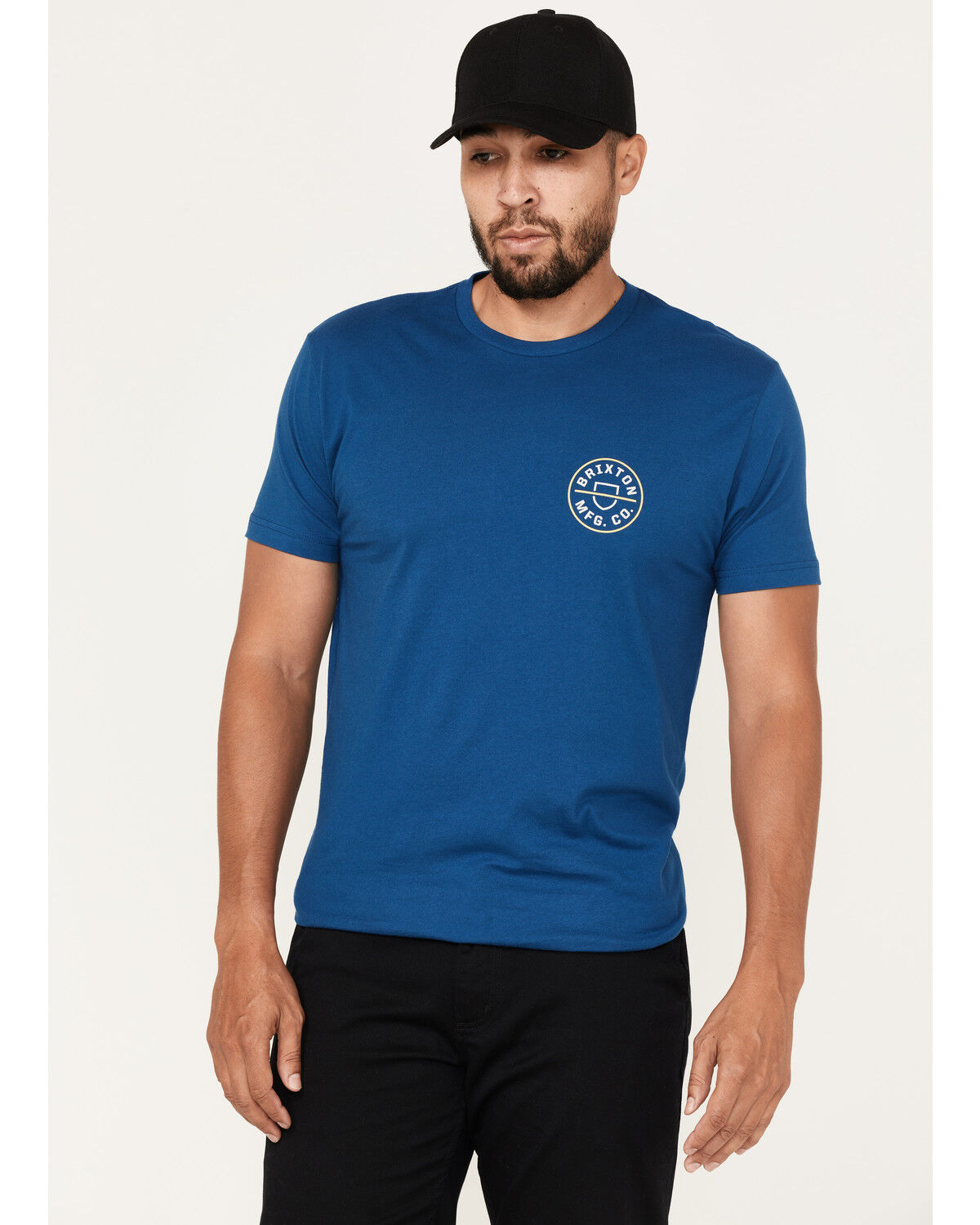 Image #1 - Brixton Men's Crest II Logo Graphic T-Shirt, Blue, hi-res