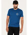 Image #1 - Brixton Men's Crest II Logo Graphic T-Shirt , Blue, hi-res