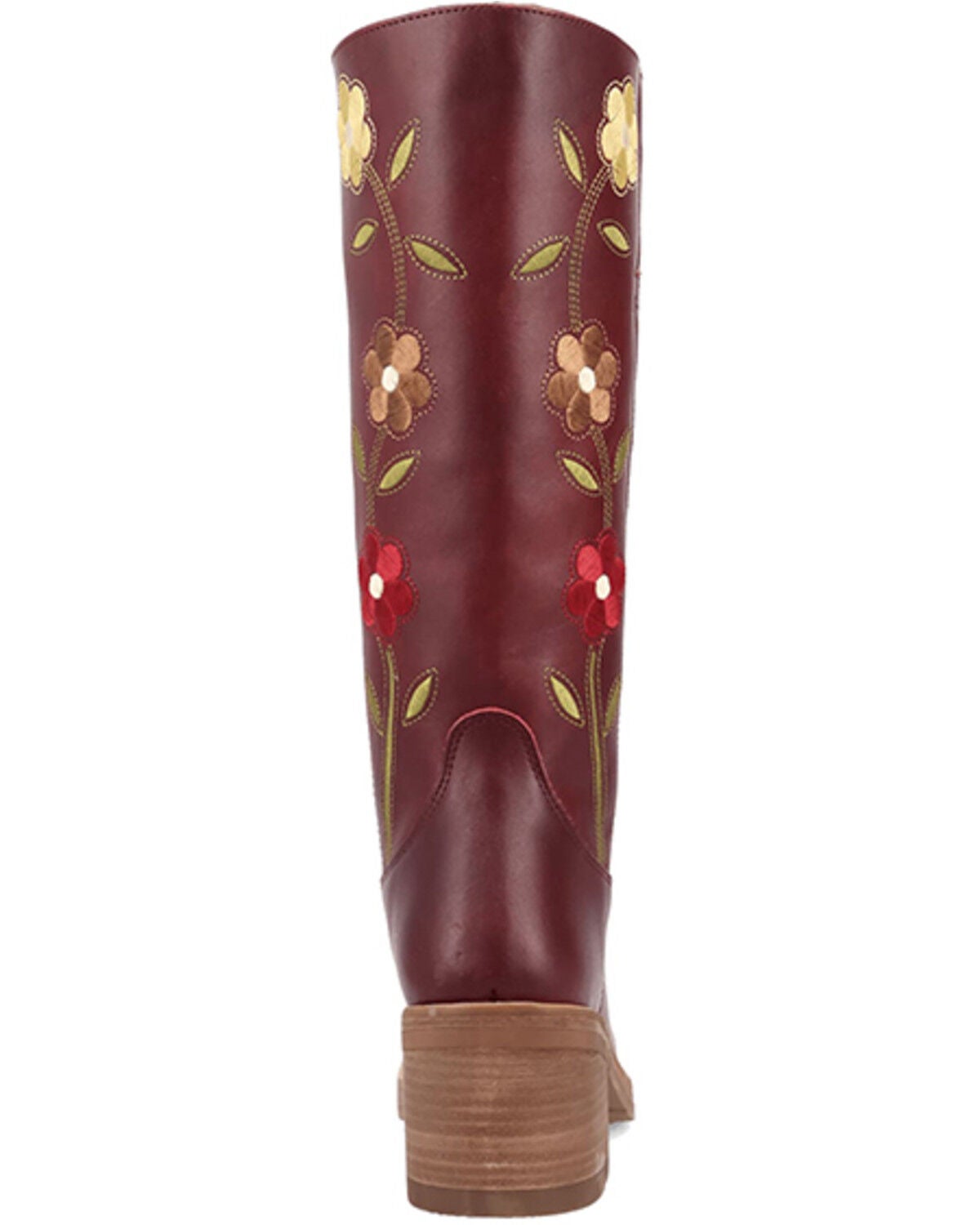 Image #6 - Dingo Women's Floral Bloom Fashion Boots - Round Toe, Burgundy, hi-res