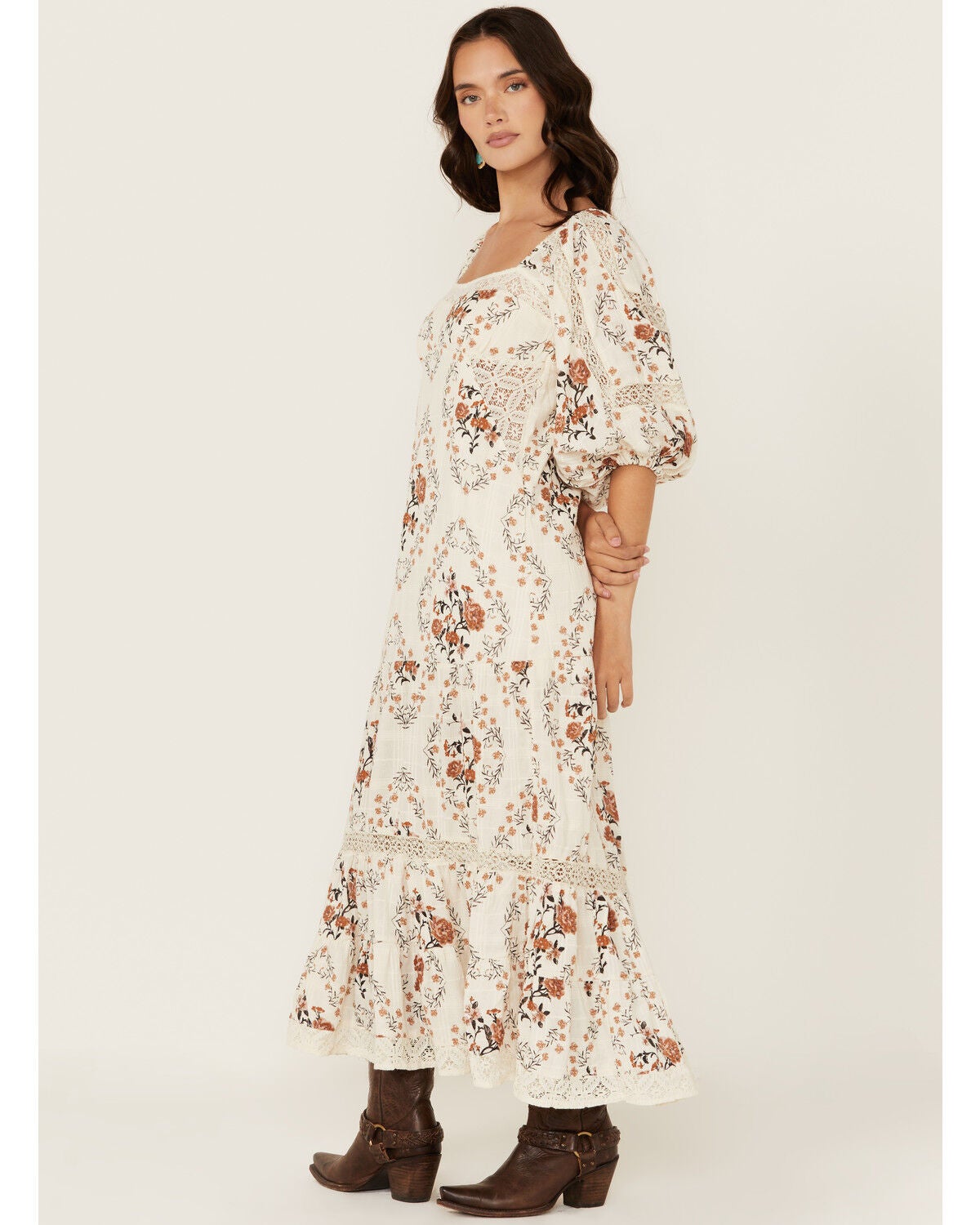 knee length dresses for ladies FREE PEOPLE CARMEL MIDI DRESS WITH SLIT