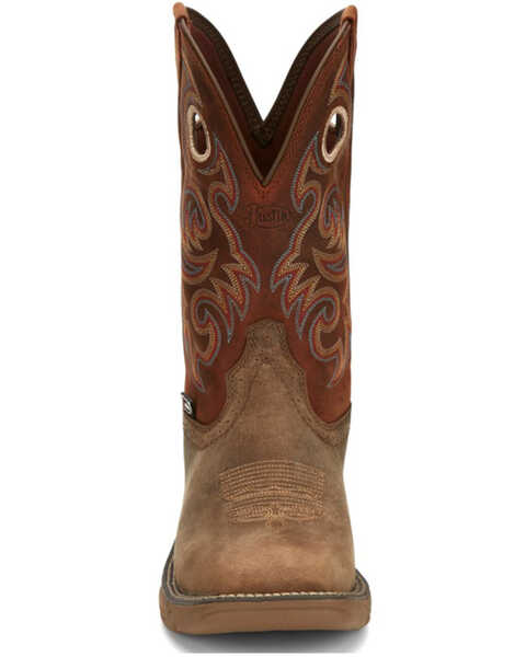 Image #4 - Justin Men's Rush Western Boots - Broad Square Toe, Tan, hi-res