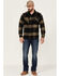 Brixton Men's Bowery Large Plaid Button Down Western Flannel Shirt , Heather Grey, hi-res