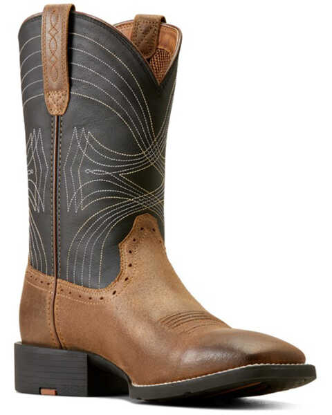 Image #1 - Ariat Men's Sport Western Boots - Broad Square Toe , Brown, hi-res