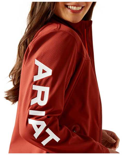 Image #2 - Ariat Women's New Team Softshell Jacket , Red, hi-res