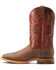 Ariat Men's Arena Winner Western Performance Boots - Broad Square Toe, Brown, hi-res
