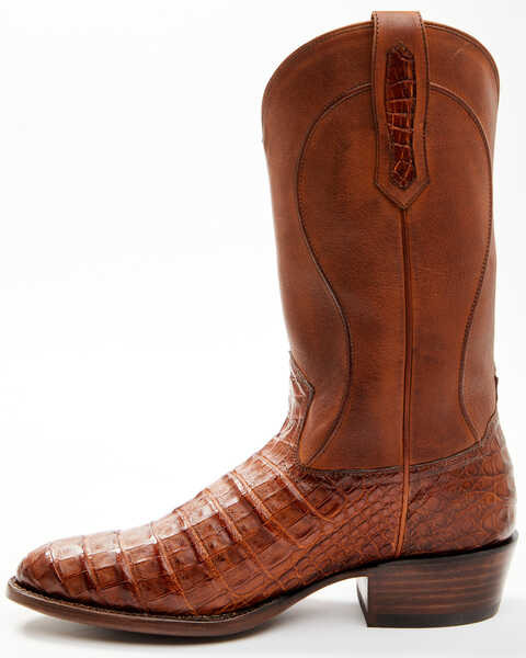 Image #3 - Cody James Black 1978® Men's Chapman Exotic Caiman Belly Western Boots - Medium Toe , Cognac, hi-res