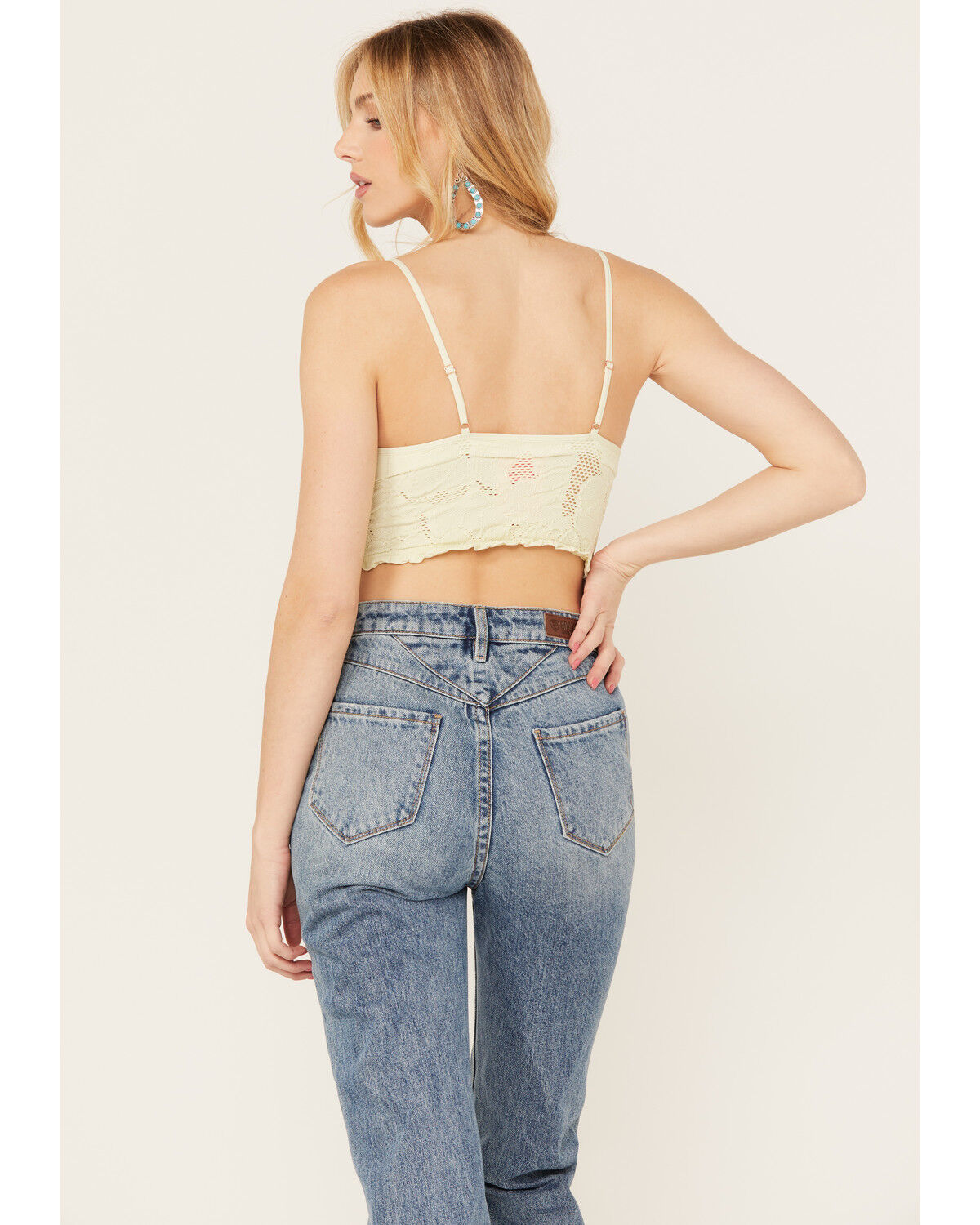Image #4 - Fornia Women's Floral Lace Bralette, Mint, hi-res