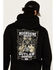 Image #4 - Moonshine Spirit Men's Guitar Logo Graphic Hooded Sweatshirt, Black, hi-res