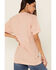Ali Dee Women's Peach The Best in the West Graphic Tee, Peach, hi-res