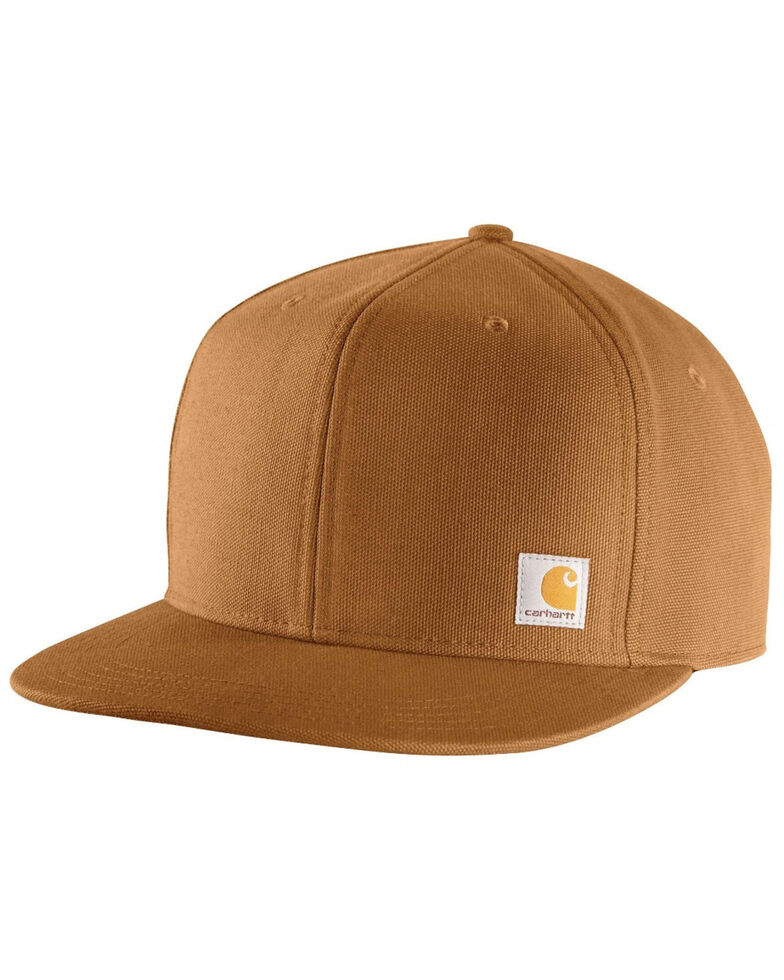 Carhartt Men's Ashland Flat BrimCap, Brown, hi-res