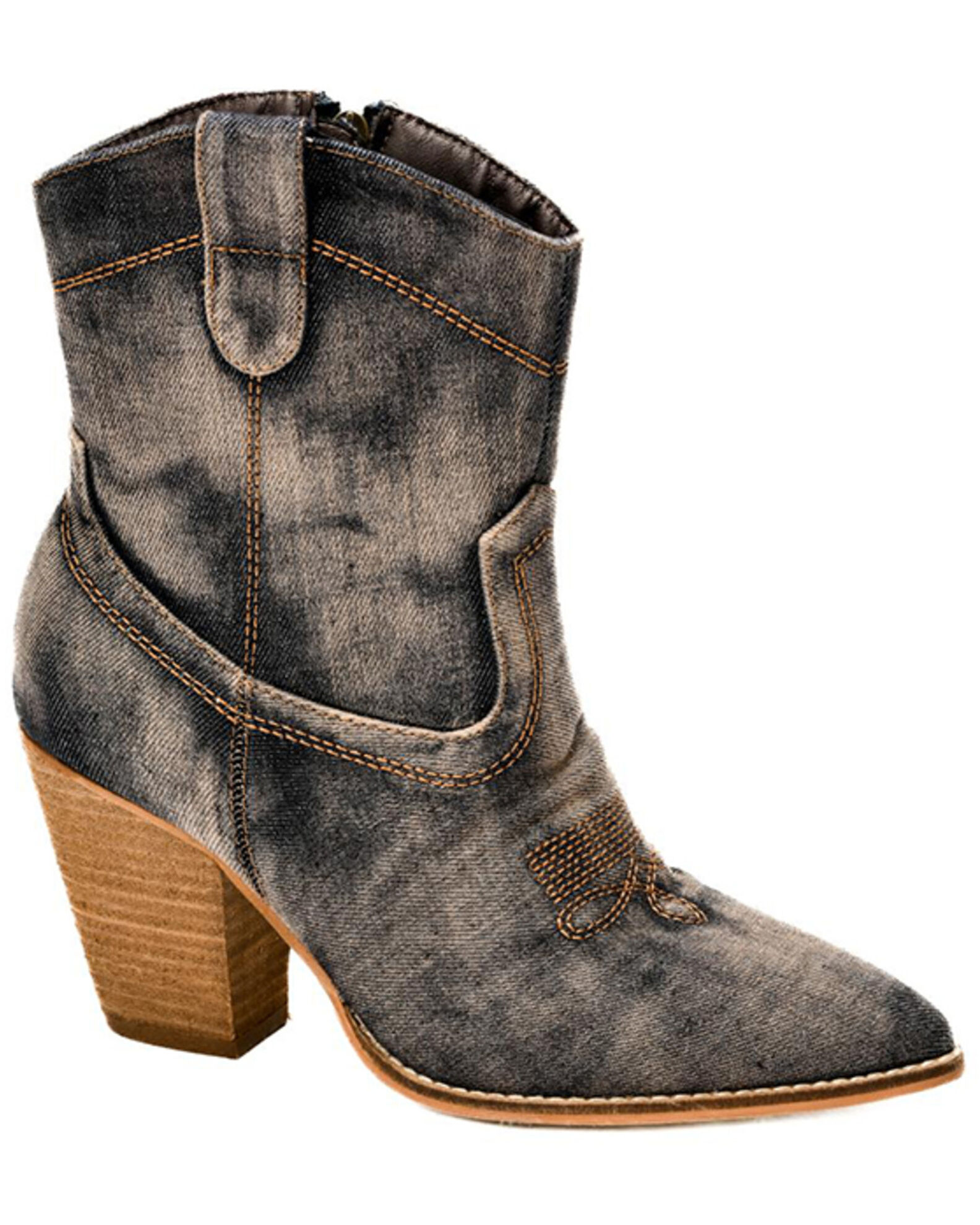 Hey Girl by Corkys Women s Friends in Low places Western Booties Rou