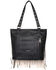 Montana West Women's American Flag Fringe Concealed Carry Tote Bag, Black, hi-res