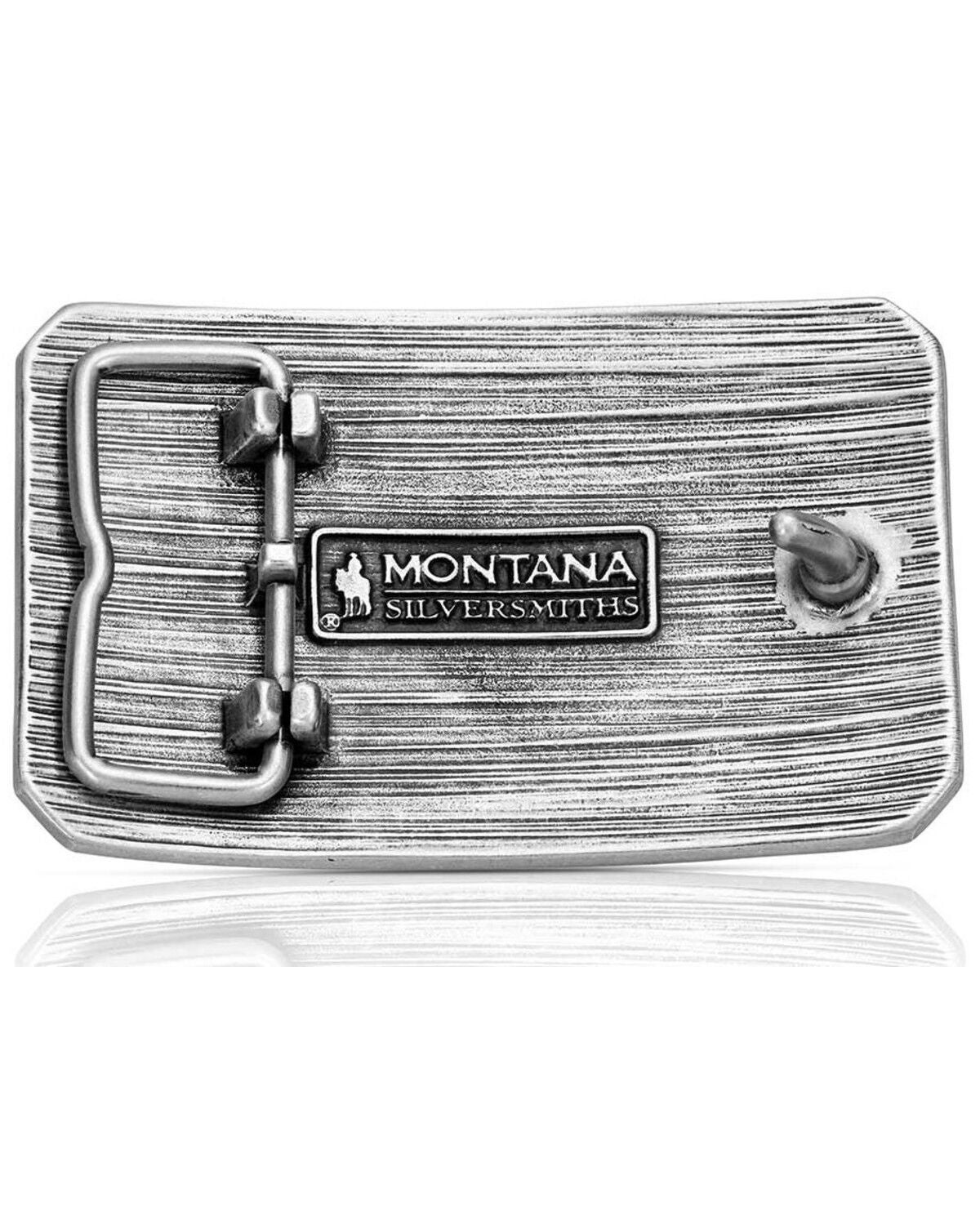 Image #2 - Montana Silversmiths Men's American Cowboy Bull Rider Belt Buckle, Silver, hi-res