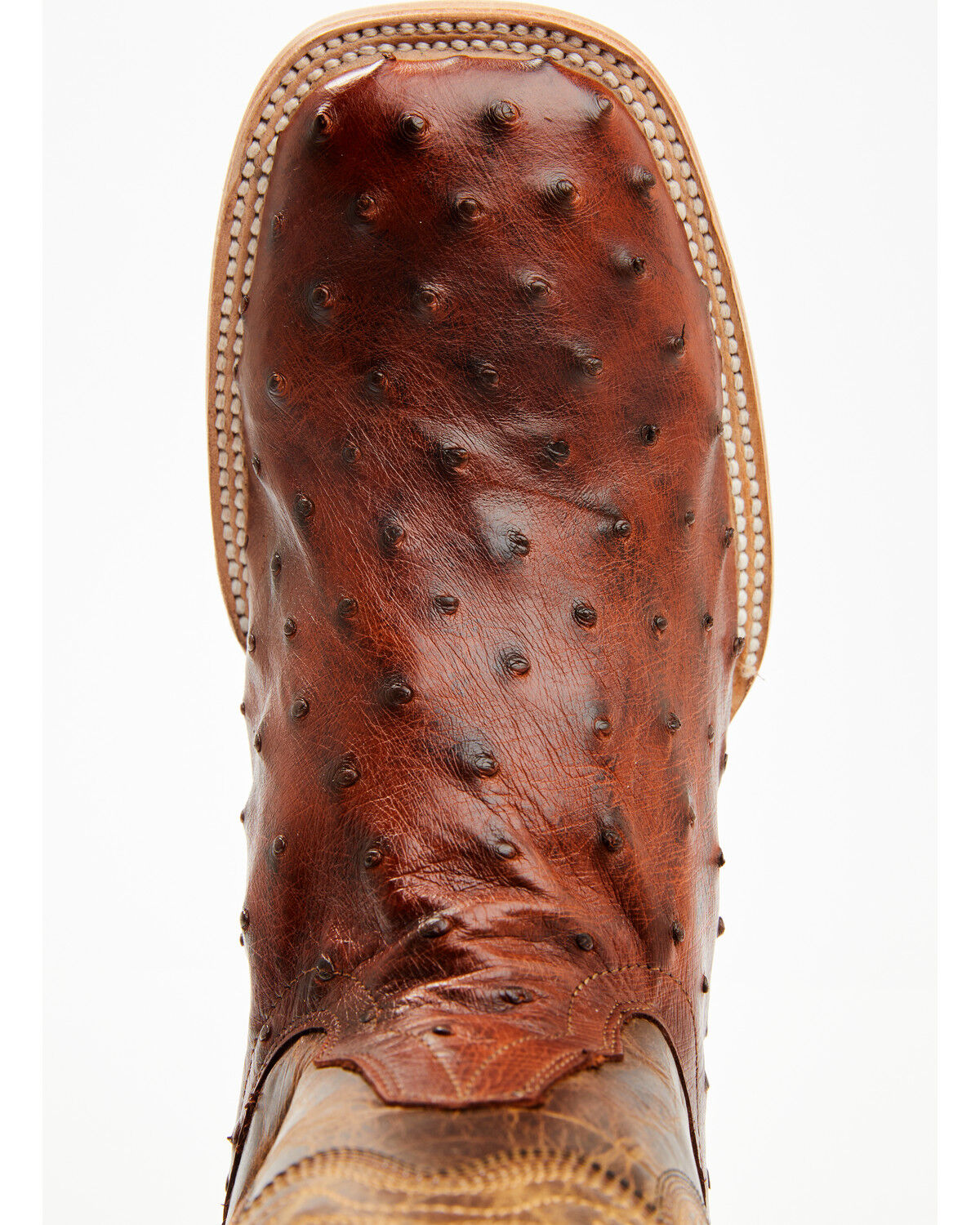 Image #6 - Cody James Men's Exotic Full Quill Ostrich Western Boots - Broad Square Toe, Brown, hi-res