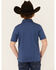 Image #4 - Rock & Roll Denim Boys' Short Sleeve Polo Shirt , Blue, hi-res