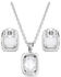 Image #2 - Montana Silversmiths Women's Star Light's Bliss Crystal Earring & Necklace Set - 2-Piece, Silver, hi-res