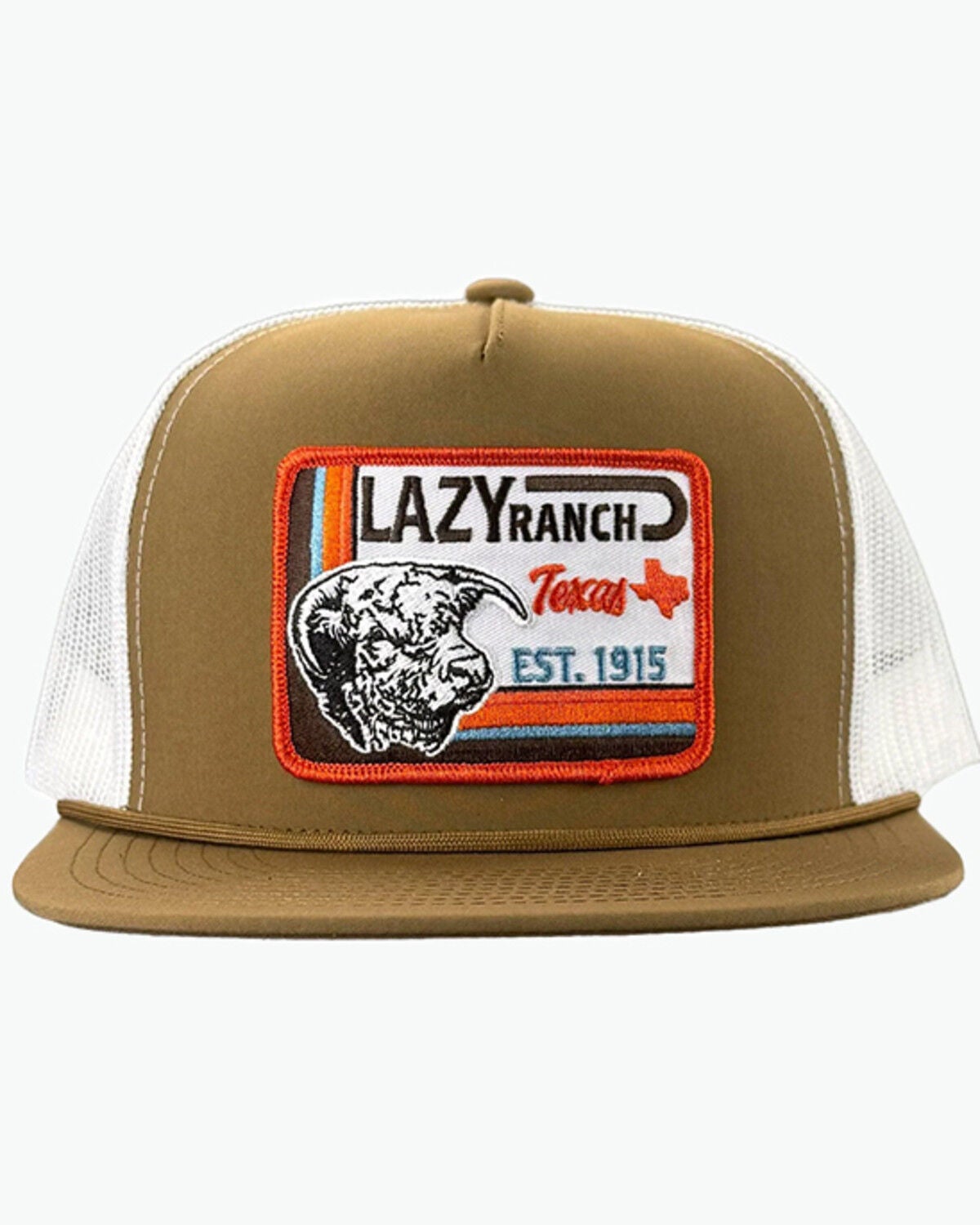 Image #1 - Lazy J Ranchwear Men's Rio Grande Ball Cap, Tan, hi-res