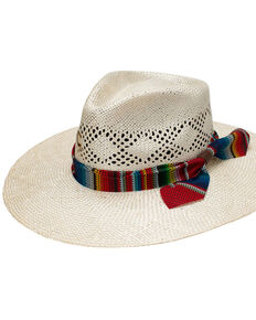Charlie 1 Horse Women's Fiesta Sisal Straw Ribbon Western Hat , Natural, hi-res