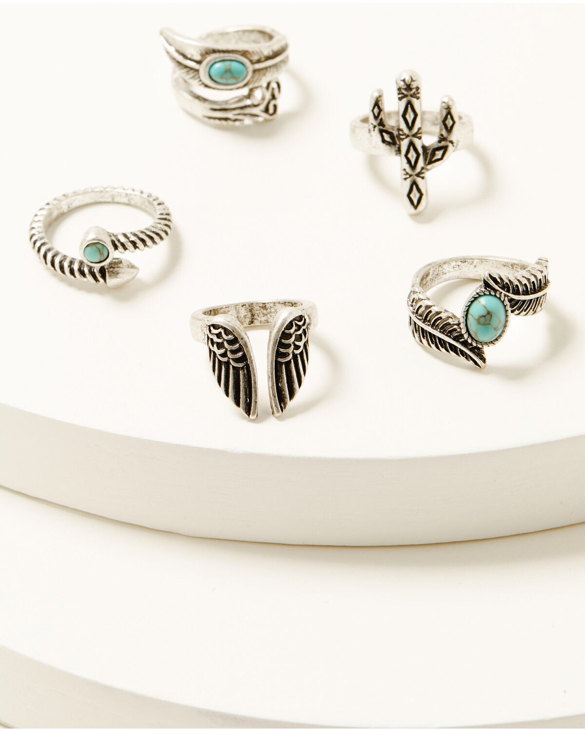 Image #1 - Shyanne Women's Wildheart Ring Set - 5 Piece, Silver, hi-res