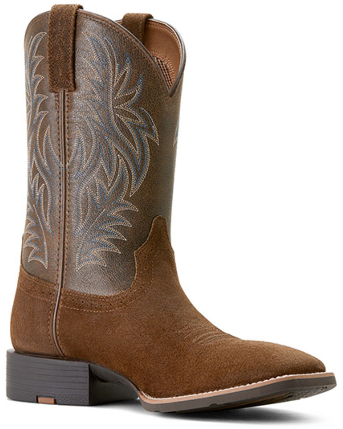 Image #1 - Ariat Men's Sport Performance Western Boots - Broad Square Toe, Brown, hi-res