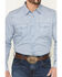 Image #3 - Cody James Men's Coastal Cowboy Micro Geo Print Long Sleeve Snap Western Shirt - Big, Blue, hi-res