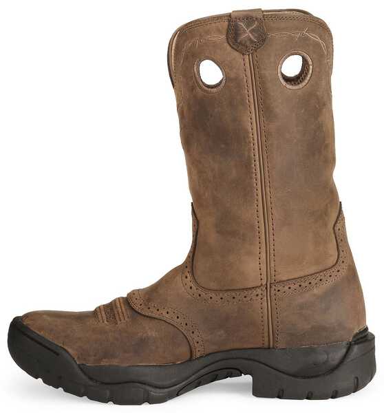 Image #3 - Twisted X Men's All Around Barn Boots - Round Toe, Distressed, hi-res