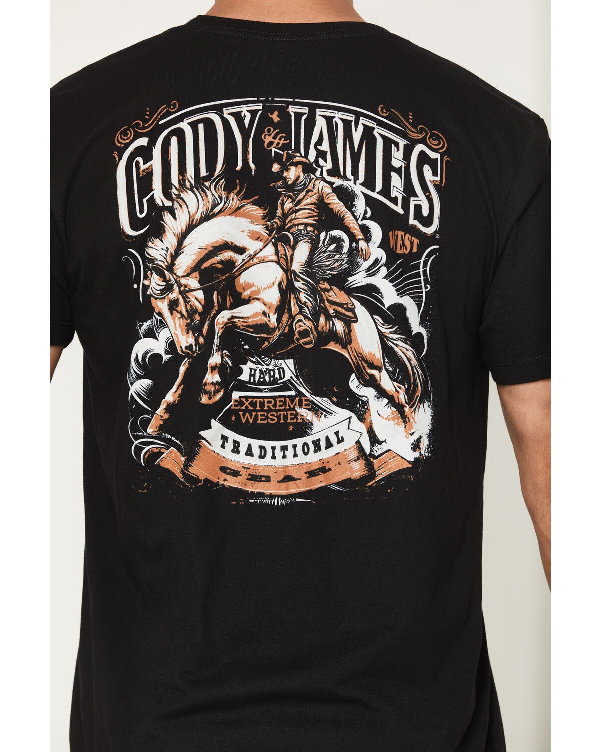 Image #4 - Cody James Men's Extreme Western Short Sleeve Graphic T-Shirt, Black, hi-res