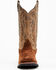 Image #4 - Laredo Men's Rigid Roughout Performance Western Boots - Broad Square Toe, Rust Copper, hi-res
