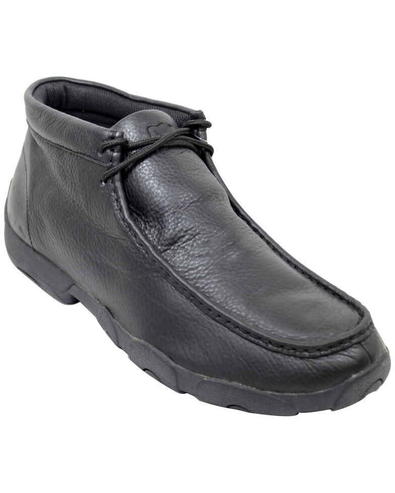Twisted X Men's Black Driving Mocs , Black, hi-res