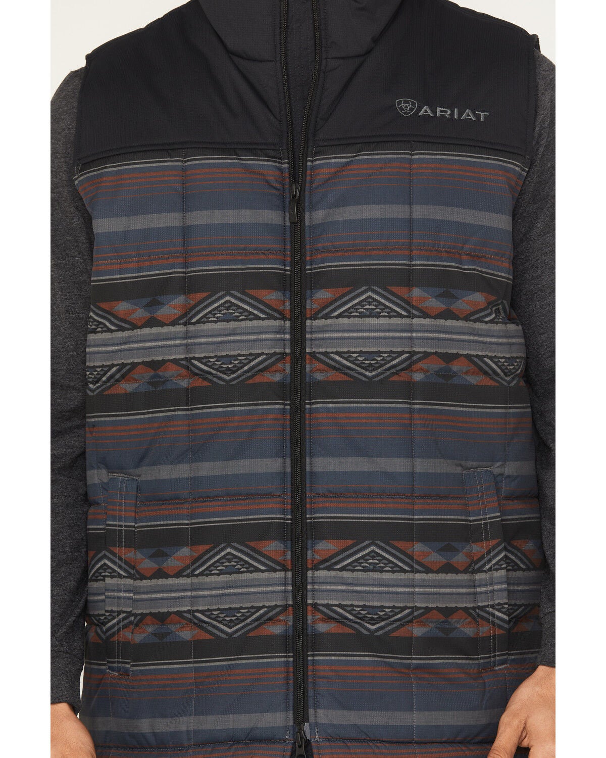 Image #3 - Ariat Men's Crius Concealed Carry Insulated Vest, Dark Blue, hi-res