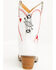 Image #5 - Dingo Girls' Queen A Hearts Western Boots - Snip Toe, White, hi-res