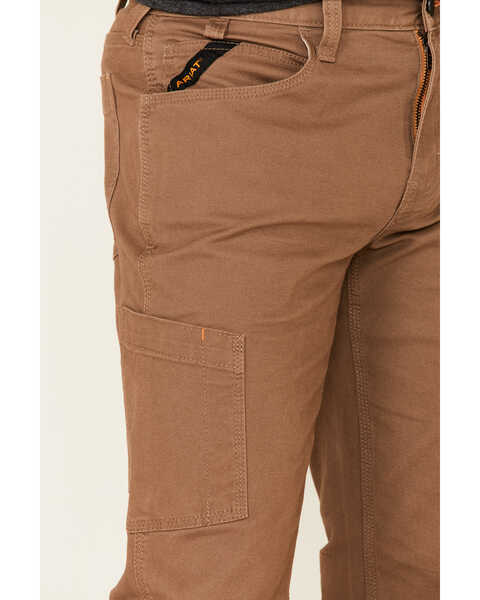 Ariat Men's Field Khaki Rebar M7 Durastretch Made Tough Double Front Straight Leg Work Pants , Beige/khaki, hi-res