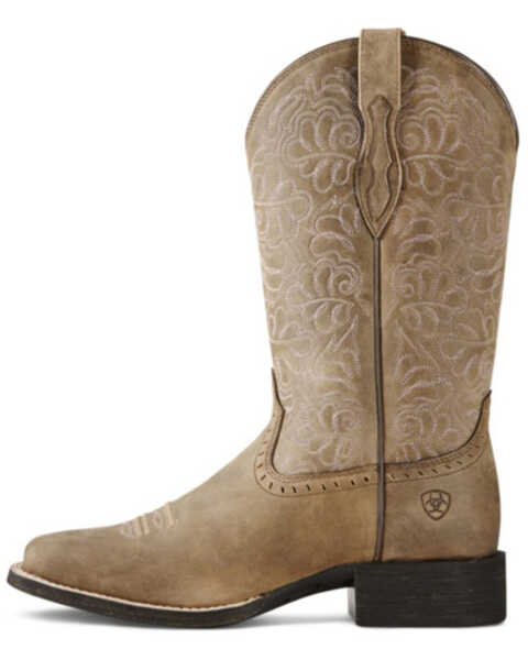 Image #2 - Ariat Women's Round Up Remuda Western Boots - Broad Square Toe, Sand, hi-res