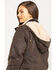 Outback Trading Co. Women's Woodbury Canyonland Jacket with Sherpa Hood, Brown, hi-res