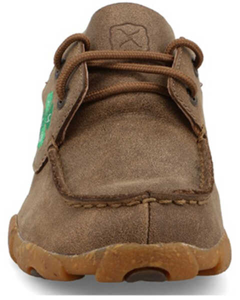Image #4 - Twisted X Boys' Driving Moc Boat Shoes - Moc Toe , Brown, hi-res