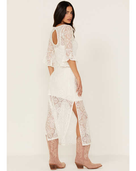 Idyllwind Women's Firefly Road Lace Maxi Dress, White, hi-res