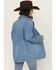 Image #4 - Wrangler Women's Modern Button-Down Denim Blazer, Blue, hi-res