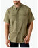 Image #1 - Ariat Men's VentTEK&trade; Solid Short Sleeve Snap Performance Shirt - Big, Olive, hi-res