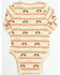 Image #3 - Wrangler Infant Boys' Cowboy Boot Long Sleeve Snap Onesie, Tan, hi-res