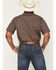 Image #4 - Cody James Men's 2 Step Paisley Print Short Sleeve Snap Western Shirt, Navy, hi-res