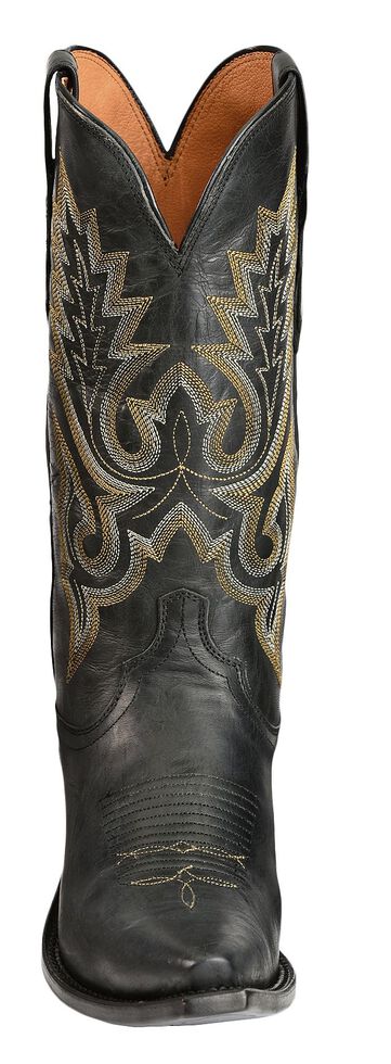Lucchese Handmade 1883 Madras Goat Cowboy Boots - Snip Toe, Black, hi-res