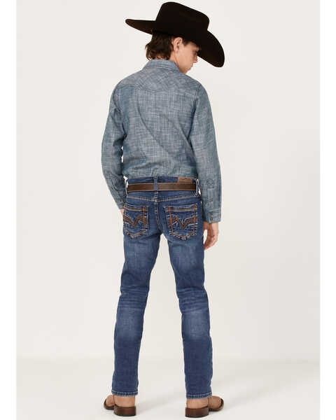 Image #3 - Cody James Boys' Hazer Dark Wash Mid Rise Stretch Slim Straight Jeans , , hi-res