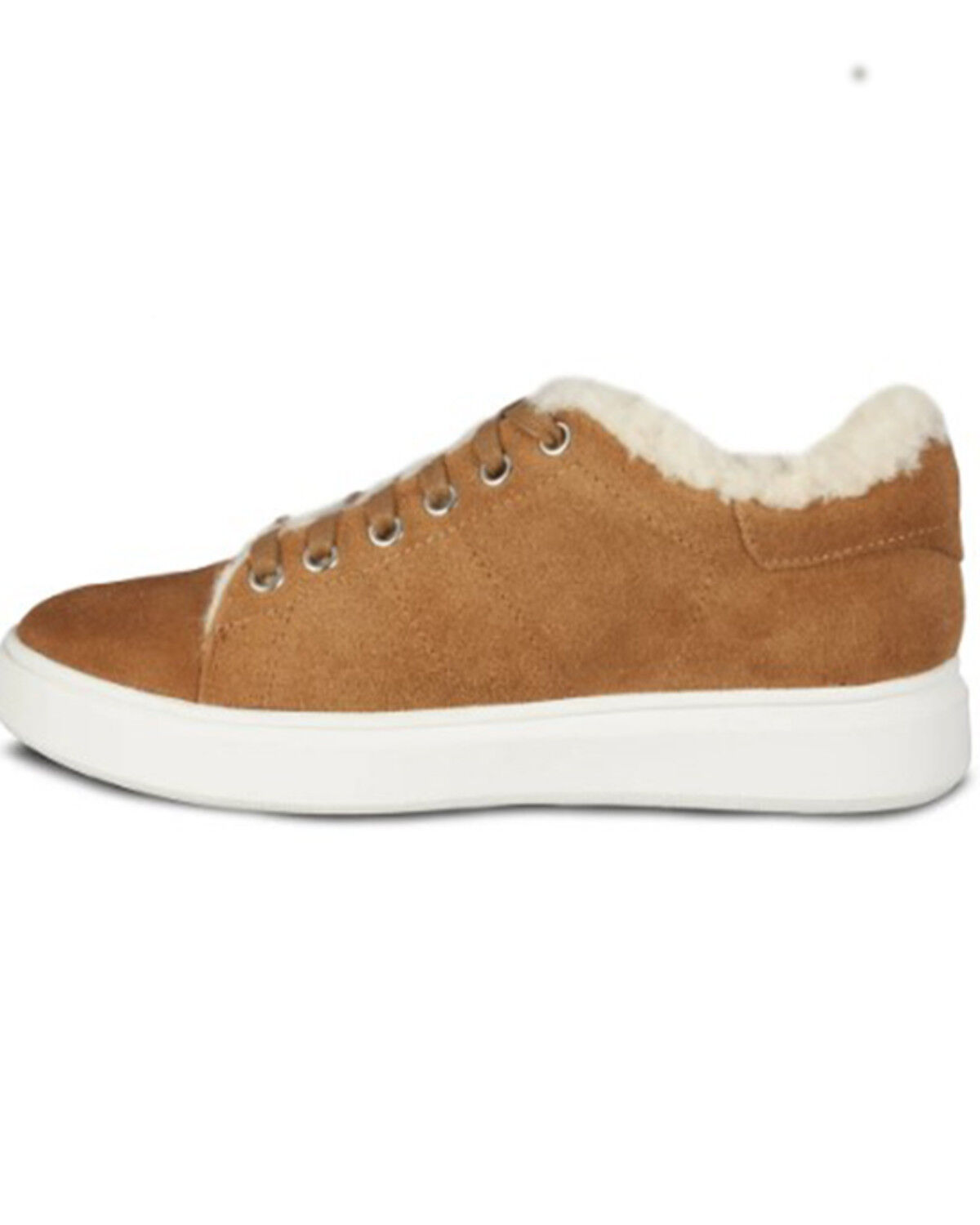 Image #2 - Cloud Nine Women's Holly Sheepskin Sneakers - Round Toe, Chestnut, hi-res