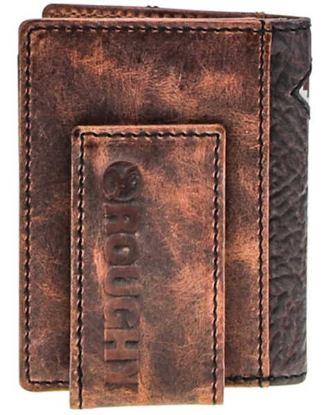 Image #2 - Hooey Men's Tahonta Roughy Diamond Patchwork Leather Wallet, Brown, hi-res