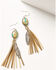 Image #1 - Shyanne Women's Sedona Sky Fringe Earrings, Silver, hi-res