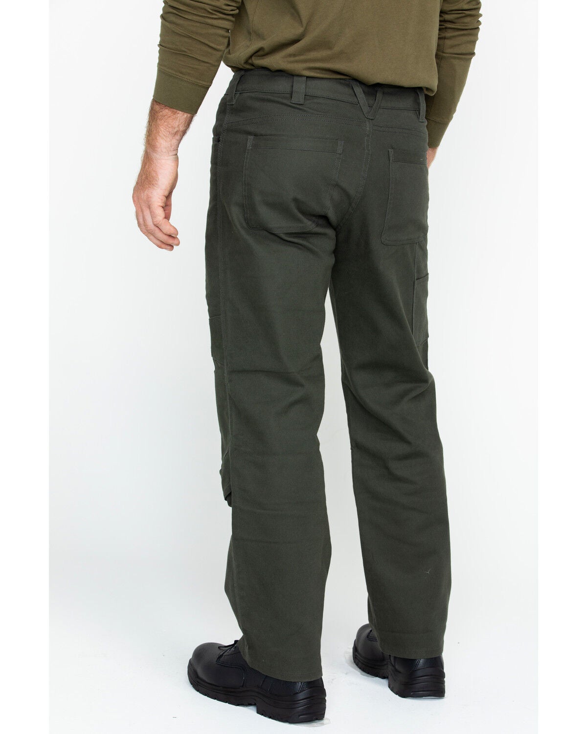 Image #2 - Hawx Men's Stretch Canvas Utility Work Pants, , hi-res