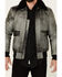 Image #3 - Understated Leather Men's Spirit Distressed Cowhide Zip-Front Leather Bomber Jacket, Distressed Black, hi-res