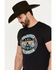 Image #2 - Rock & Roll Denim Men's Pow Pow Rodeo Short Sleeve Graphic T-Shirt, Black, hi-res